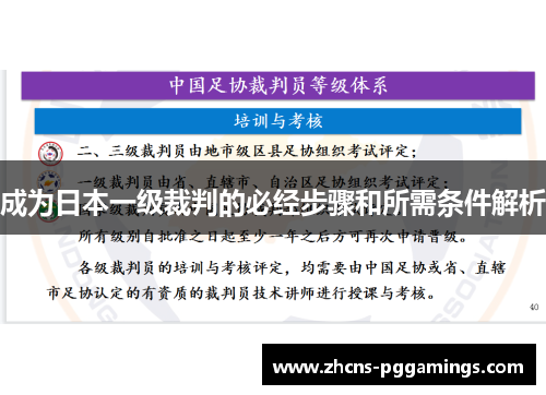 成为日本一级裁判的必经步骤和所需条件解析